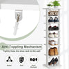7-Tier Shoe Storage Rack Freestanding Organizer Stand Bathroom Dispaly Shelf