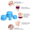 Pack of 4 Chinese Acupuncture Rubber Cupping Vacuum Massage Cellulite Therapy UK