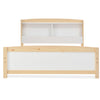 Kids Bed 4FT6 Double Size Bed Solid Pine Wooden Bed Frame w/Storage Headboard QS