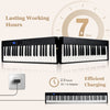 88-Key Foldable Digital Piano Full-size Semi Weighted Electronic Keyboard
