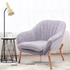 Modern Fabric Linen Armchair Upholstery Living Room Reception Chair Single Sofa