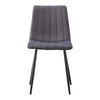 Set of 2 Velvet Dining Chairs Soft Padded Seat Metal Legs Modern Office Kitchen