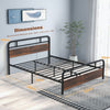 King Size Bed Frame w/ Headboard & Footboard Heavy-duty Metal Platform Bed Frame