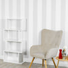 Wooden S-Shaped Bookcase Living Room Modern Display Shelves Storage Unit Divider