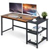 Industrial Computer Desk Wide Laptop Table Writing Workstation Adjustable Shelf