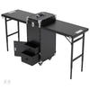Folding Dressing Table Vanity Makeup Case Trolley Manicure Nail Table Side Table