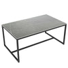 100cm Minimalist Coffee Table Tea Center Dining Table Sturdy Metal Legs Support