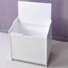 WHITE WOODEN TOY BOX STORAGE UNIT CHILDRENS KIDS CHEST BOXES BENCH STRONG UK