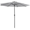 3m Metal Frame Parasol Tilt Crank Outdoor Garden Patio Umbrella Sun Shade Canopy