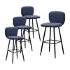 1/2/4/6x Bar Stools Gas Lift Swivel Faux Leather Kitchen Breakfast Counter Salon