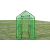 Reinforced Steel Walk-in Polytunnel Greenhouse with Door Plant Grow House Garden