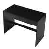 Black Computer Desk 2 Drawer Dressing Table Wooden Furniture Office 100cm - L