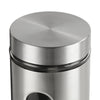 4Pc Stainless Steel Canister Set Tea Coffee Sugar Jars With Clear Window Storage