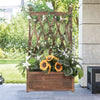 Raised Garden Bed Wooden Elevated Planter Box Hanging Trellis Outdoor Backyard