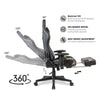 Ergonomic Recliner Swivel Video Gaming Chair Computer Desk Chair with Footrest