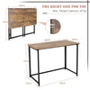 Folding Computer Desk Industrial PC Table Home Office Large Writing Workstation