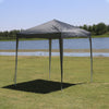 2X2 m Grey Pop-up Gazebo Waterproof Marquee Canopy Outdoor Garden Tent