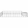 Dog Kennel Black 22.99 m² Steel N2W5