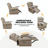 Massage Chair，Dual Motor Riser Recliner Lift Chair，W/Table & USB Charging Brown