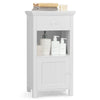 Wooden Bathroom Floor Cabinet Freestanding Storage Cabinet Organizer Cupboard