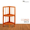 2/3/4 Tier Wooden Corner Shelf Rack Organizer Storage Stand Display Unit Home