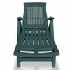 Sunlounger Footrest Plastic Outdoor Recliner Chair Garden Bench Seat Multicolor