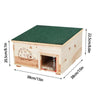 Simply Wood Eco Hedgehog House Hibernation Nesting Shelter Box Detachable 2 Room