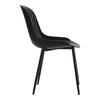 4x Plastic Chairs Dining Living Rooom Kitchen Office Lounge Seat Breathable Back