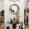 Decorative Wall Mirror Circle Hanging Mirror Apartment Restroom Vanity Mirror UK