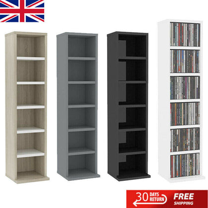 CD Cabinet Bookshelf Bookcase Shelf Video Bookcase Display Storage Organiser