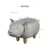 Lovely PU Animal Footstools Padded Stools Ottomans Wood Legs Kids Toy Gift