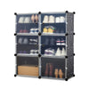 Plastic Wardrobe Clothes Shoe Shelf Storage Organizer Cupboard Closet Cabinet