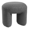 Footstool Foot Rest Small Seat Foot Rest Chair Grey/White Home Office with Legs