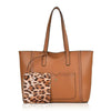 Leopard Print Purse & Large Tote Bag Womens Shoulder Handbag Animal