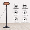 2KW Electric Quartz Outdoor Free Standing Garden Patio Heater Quartz Warmer NEW