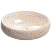 CounterTop Family Basin Yellow Brown Fish Scale Effect Bathroom Washbasin Sink