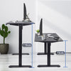 Flamaker 140x70 cm Electric Standing Desk Height Adjustable Computer Desk