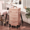 Makeup Trolley 4 in 1 Beauty Trolley Case Hairdressing Case with Drawer onWheels