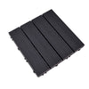 11PC WPC Decking Tiles Garden Patio Balcony Interlocking Composite Decking Floor