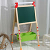 2IN1 Two-Side Kids Child Easel Blackborad Drawing Art Chalk Board Adjustable