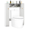 Over The Toilet Storage Cabinet Double Door Bathroom Toilet Laundry Organizer