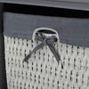 Hallway Shoe Storage Bench With 3 Rattan Baskets Organizer Cushion Padded Seat