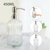 450ml Lotion Liquid Soap Dispenser Bathroom Kitchen Sink Accessory Glass Vintage