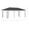 Gazebo with Mosquito Net 6x3x2.73 m Anthracite B5W3