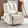 Riser & Recliner Chair Electric Heated Massage Fabric Sofa Arm Chair Beige NS