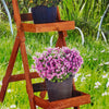 2 or 3 Layer Folding Wooden Flower Garden Plant Pot Shelf Rack Display