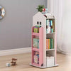 Rotating Childrens Bookshelf Kids Toy Organizer Rack Bookcase Display Cabinet