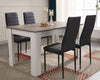 Dining Table and Chairs 4/6 Set Pu Leather Seat Dining Kitchen Room Furniture