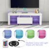 Modern TV Cabinet Unit Stand w/ LED Strip Remote Control Storage Drawer Shelf UK