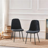 Dining Chairs 2/4/6pcs Modern Suede/Velvet Back Sturdy metal Legs Office/Cafe